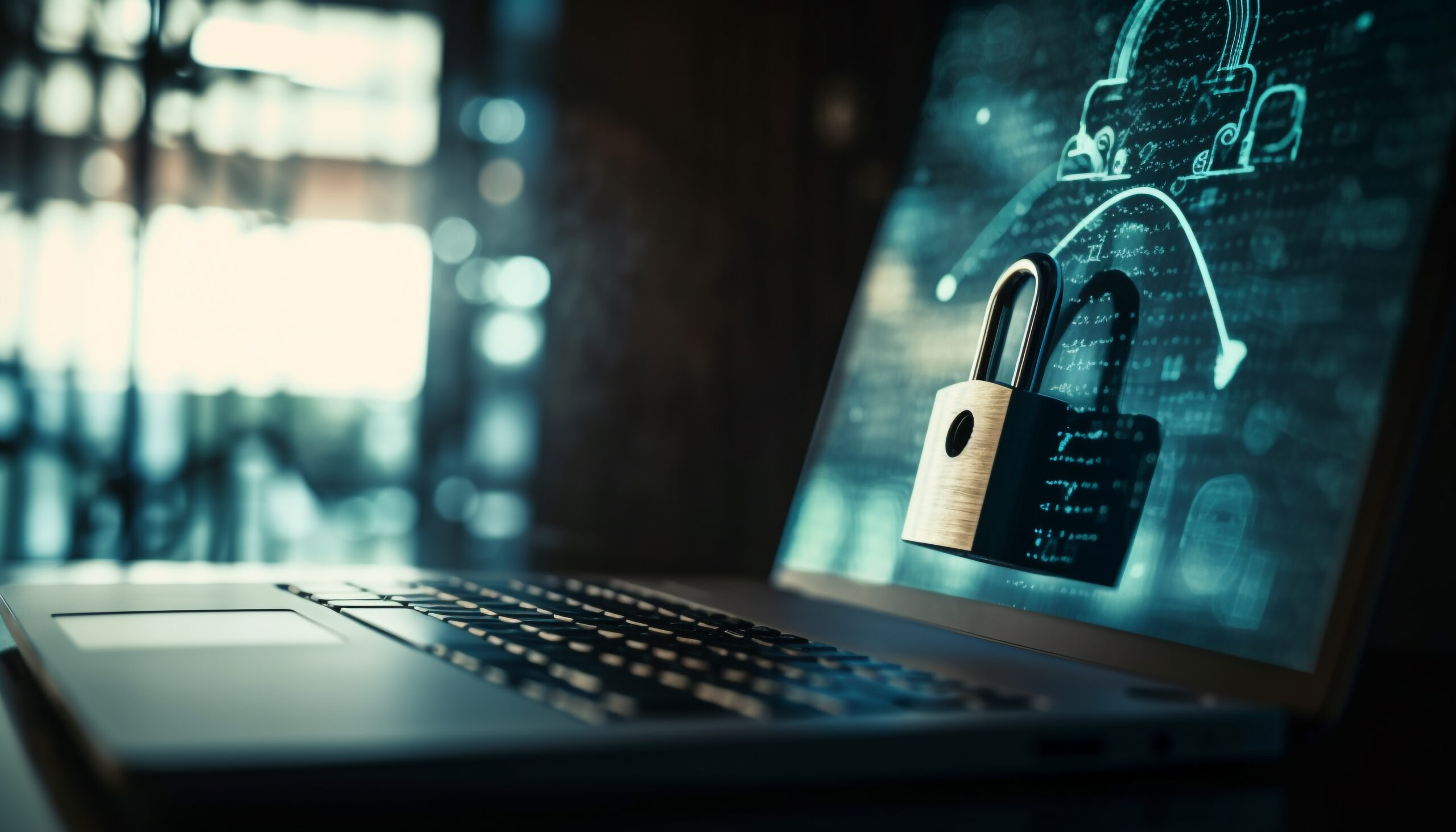 Security system locks data for computer safety generated by artificial intelligence